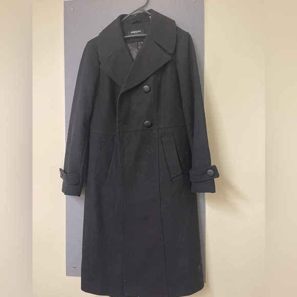 Keneth Cole long black coat - Picture 1 of 2